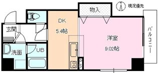 1DKの間取り画像