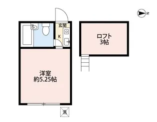 アサクラハイツ【1階】の間取り