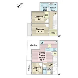 グリシーヌの間取り