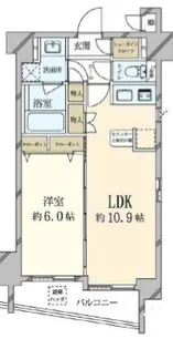 エステムプラザ日本橋弐番館【9階】の間取り