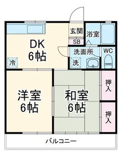 ジュネスセキネ【2階】の間取り