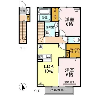 AQUA SKY【2階】の間取り