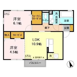 プランドール【1階】の間取り