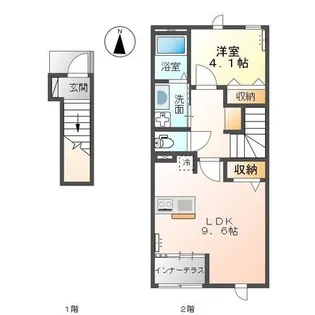 アヴニールブリエ【2階】の間取り