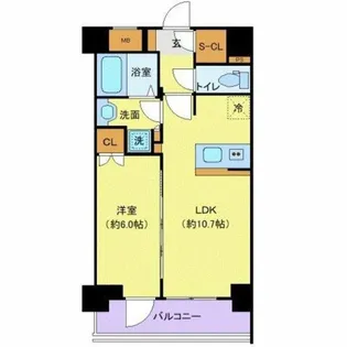 東京都台東区浅草4【マンション】の間取り
