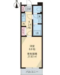 シティコート千川【2階】の間取り