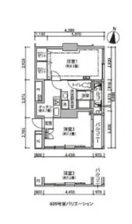 東京都江東区東雲1【マンション】の間取り
