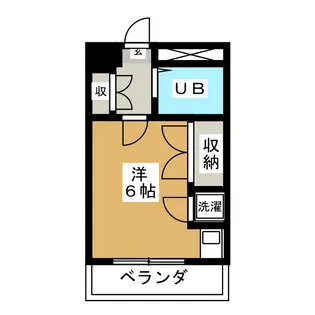 1Rの間取り画像