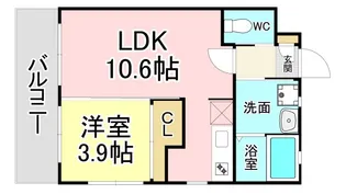 ベイスタイル【2階】の間取り