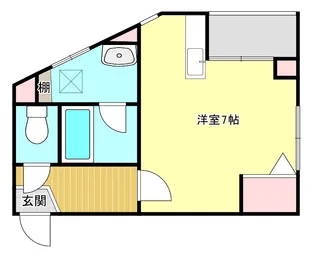 眞喜ビル【3階】の間取り
