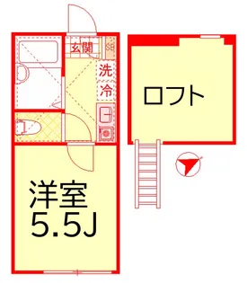ベルフラッツ元住吉【1階】の間取り