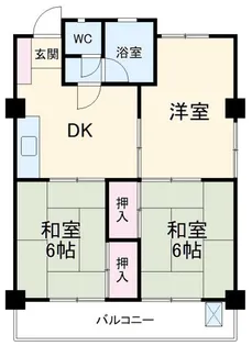 グリーンタウン金城【4階】の間取り