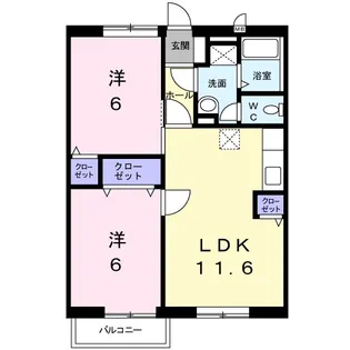 モンヴェール【2階】の間取り