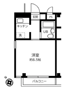 プレール南青山【1階】の間取り