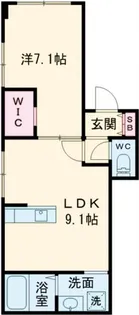 Maison Asaga(メゾンアサガ)【1階】の間取り