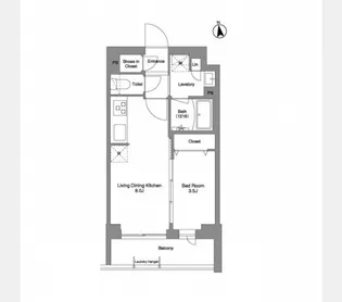 コンフォリア戸越公園【2階】の間取り
