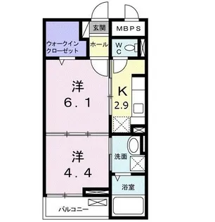 メゾン ド リッシュ【1階】の間取り