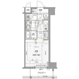 エスリード名古屋東別院【6階】の間取り