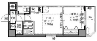 リヴシティ横濱蒔田ステーションアリーナ【6階】の間取り