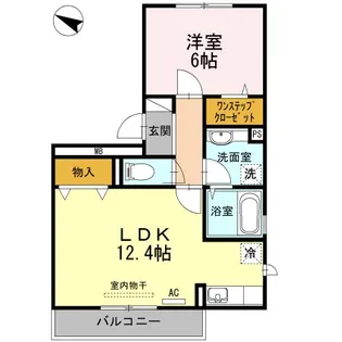 シャンテピエールII A棟【2階】の間取り