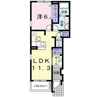 広島県東広島市西条町吉行【アパート】の間取り