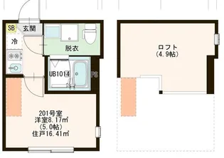 ハーモニーテラス関町北III【2階】の間取り