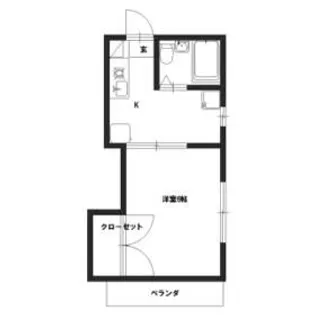 ミナトハイツ第1【2階】の間取り