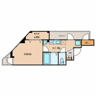 ロイヤルシティ西日暮里【5階】の間取り