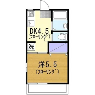 コーポさざんかI【2階】の間取り
