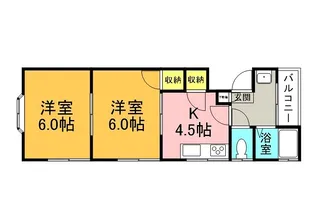ガーデイン枚方駅前【2階】の間取り