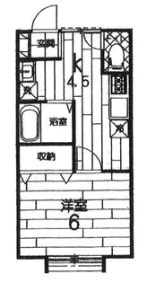 賃貸アパート【1階】の間取り