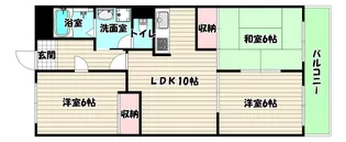 兵庫県尼崎市南武庫之荘7【マンション】の間取り