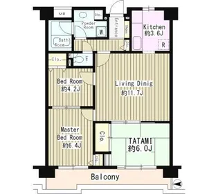 コーボック新小金井【5階】の間取り