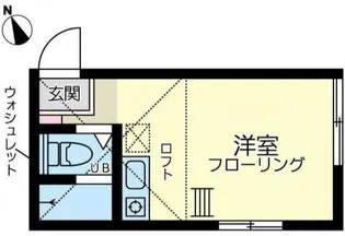 ユナイト天王町リボンヌ【1階】の間取り