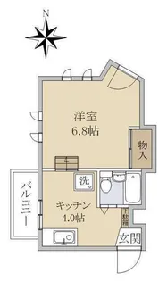 芙蓉マンション【2階】の間取り