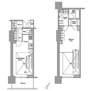 レキシントンスクエア白金高輪【8階】の間取り