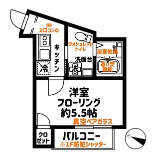グランク西船【2階】の間取り