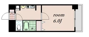 アクロス京都七条鴨川御苑【6階】の間取り