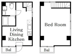 DECOR RESIDENCE田原町の間取り