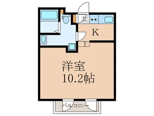ルクレ高田馬場【1階】の間取り