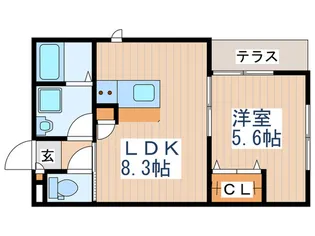 ヴァンベールヒルズ国立【1階】の間取り