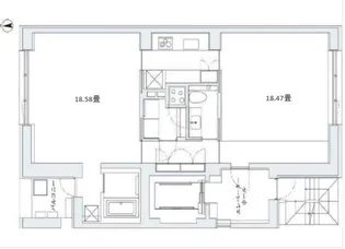 COMFY COLLECTION MINATO【9階】の間取り