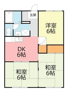 コーポ惣領【1階】の間取り
