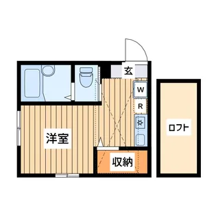 ハーミットクラブハウス六角橋【1階】の間取り