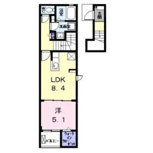 K.F.Kアルバtwo【2階】の間取り