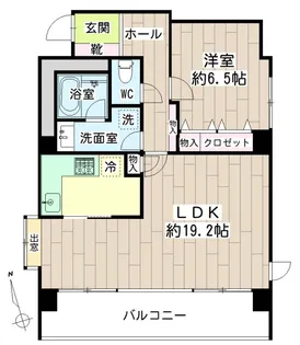 山王ガーデンハイツ0B【2階】の間取り