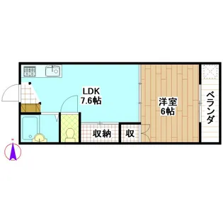 ガーデンR5【2階】の間取り