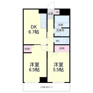 ティアラ植松【4階】の間取り