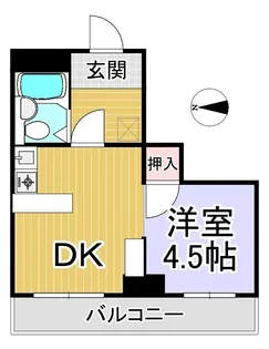 信開グランドハイツ・ヴァンヴェール【4階】の間取り