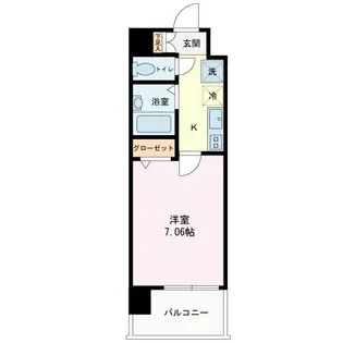 TSレジデンス水神【8階】の間取り